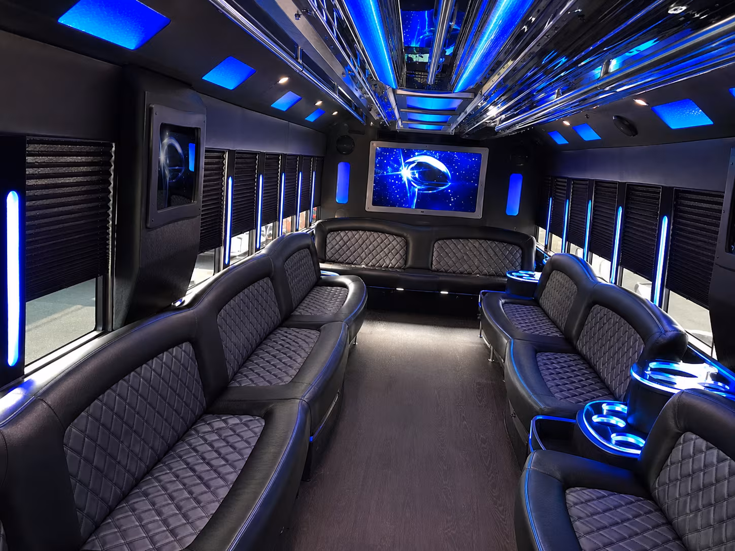 15 Passenger Party Bus Inside