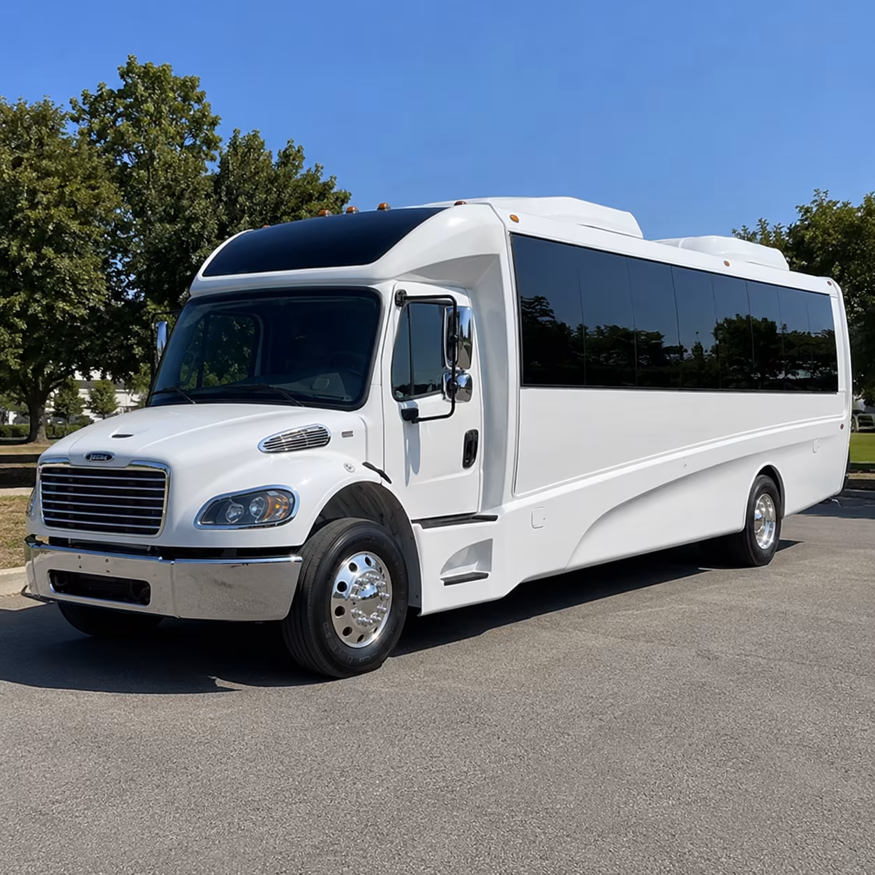 Raleigh Airport Shuttle & Transportation party bus exterior