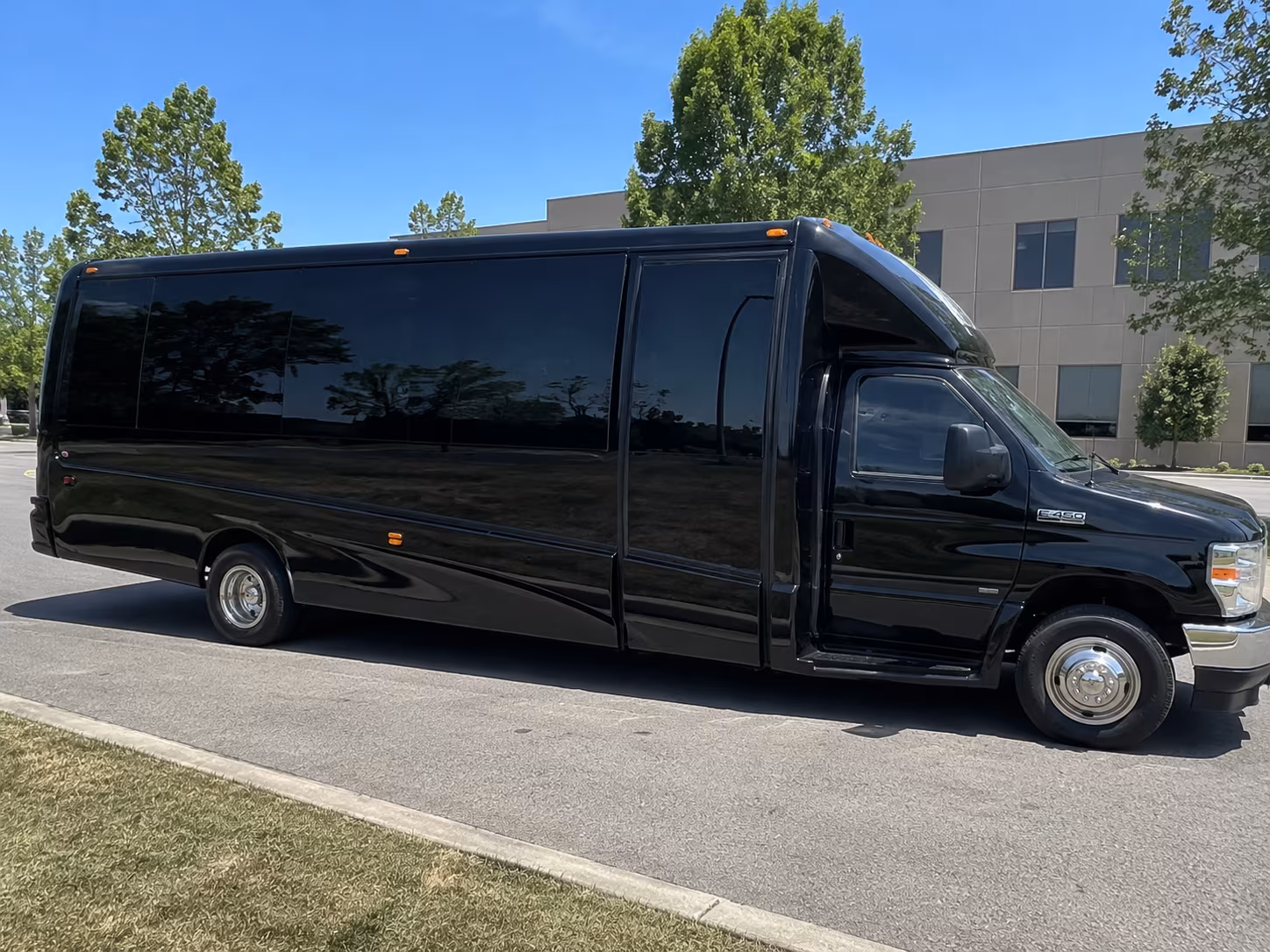 Raleigh Bachelor & Bachelorette Transportation party bus exterior