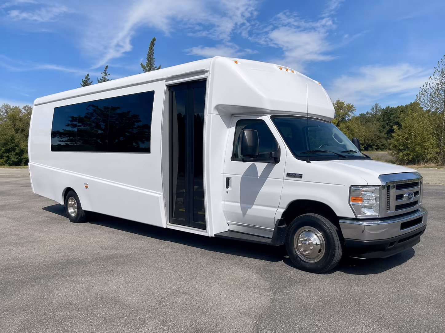 Raleigh Bachelor & Bachelorette Transportation party bus exterior