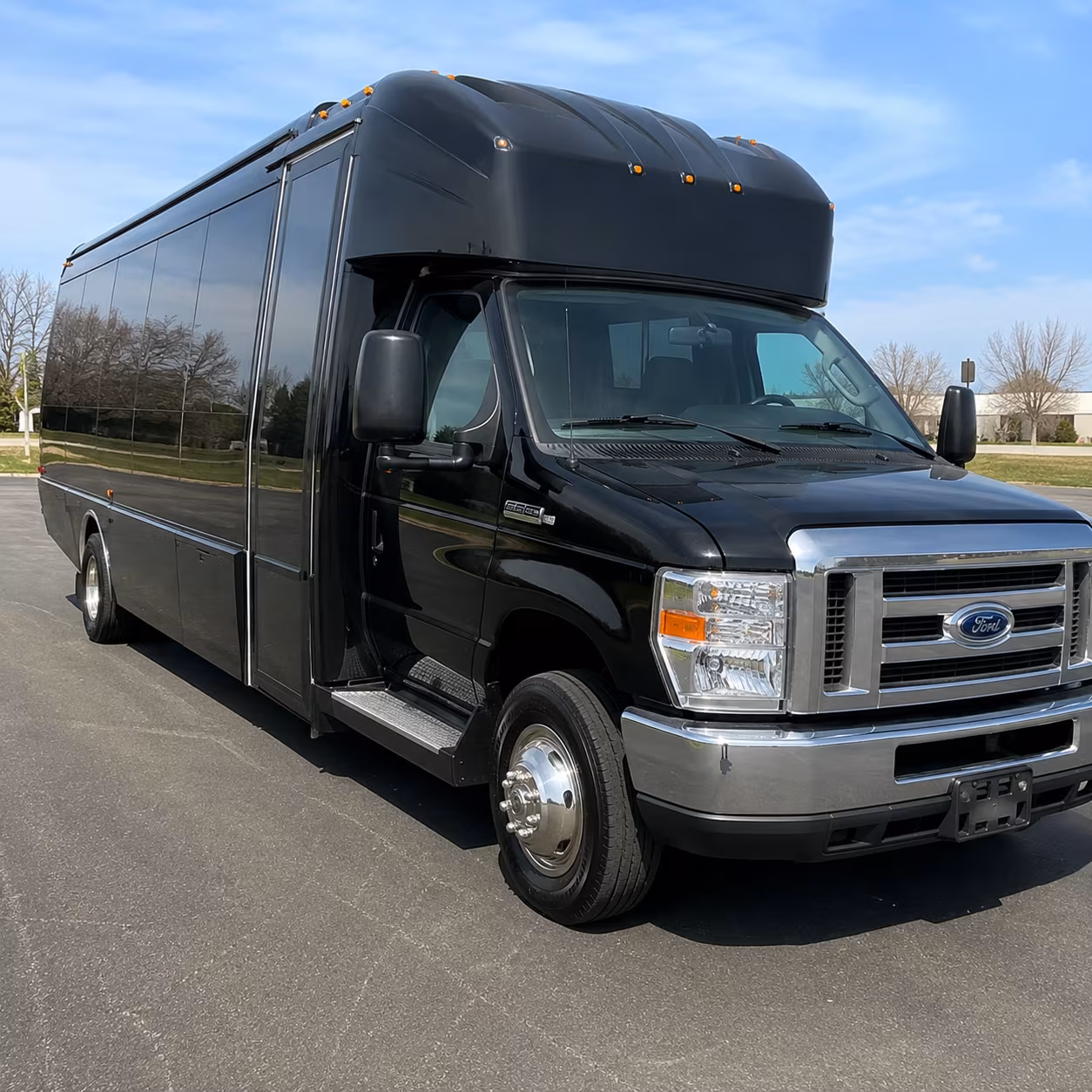Raleigh Birthday, Sweet 16, & Quinceañera Transportation party bus exterior