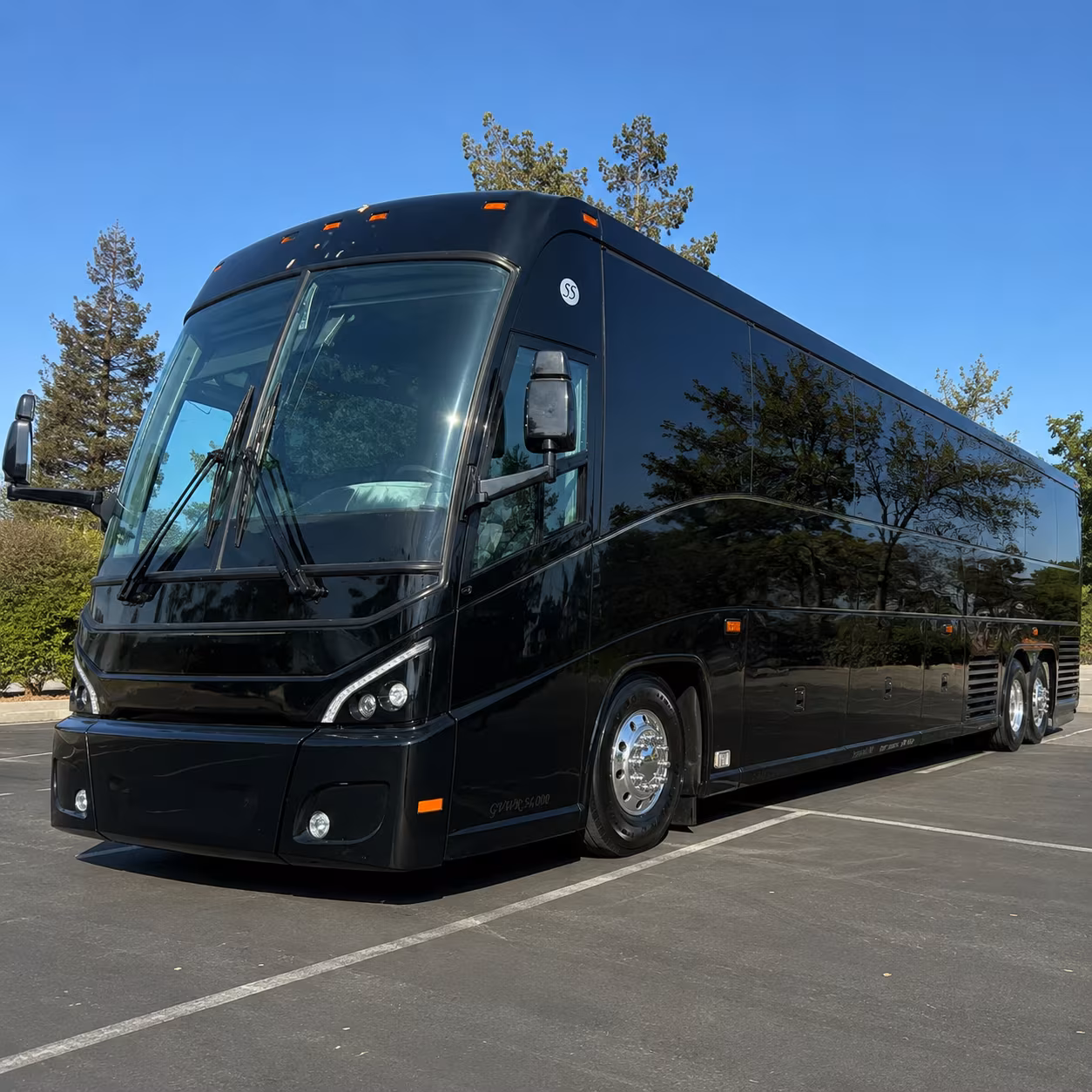 Raleigh Corporate Transportation party bus exterior