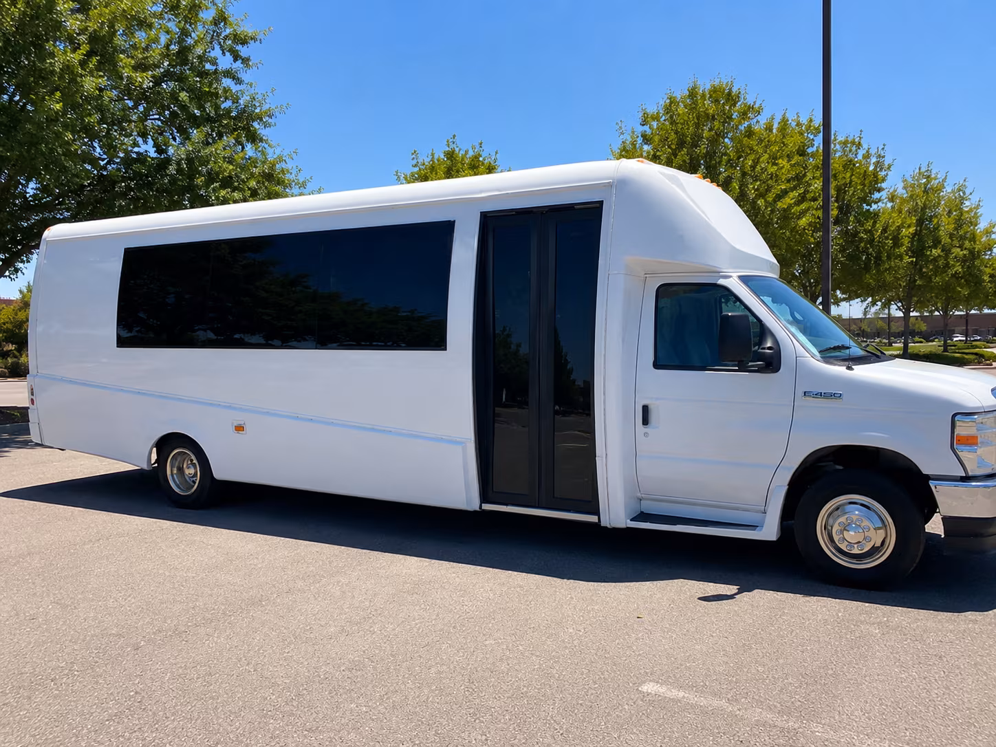 Raleigh Private Event Transportation party bus exterior