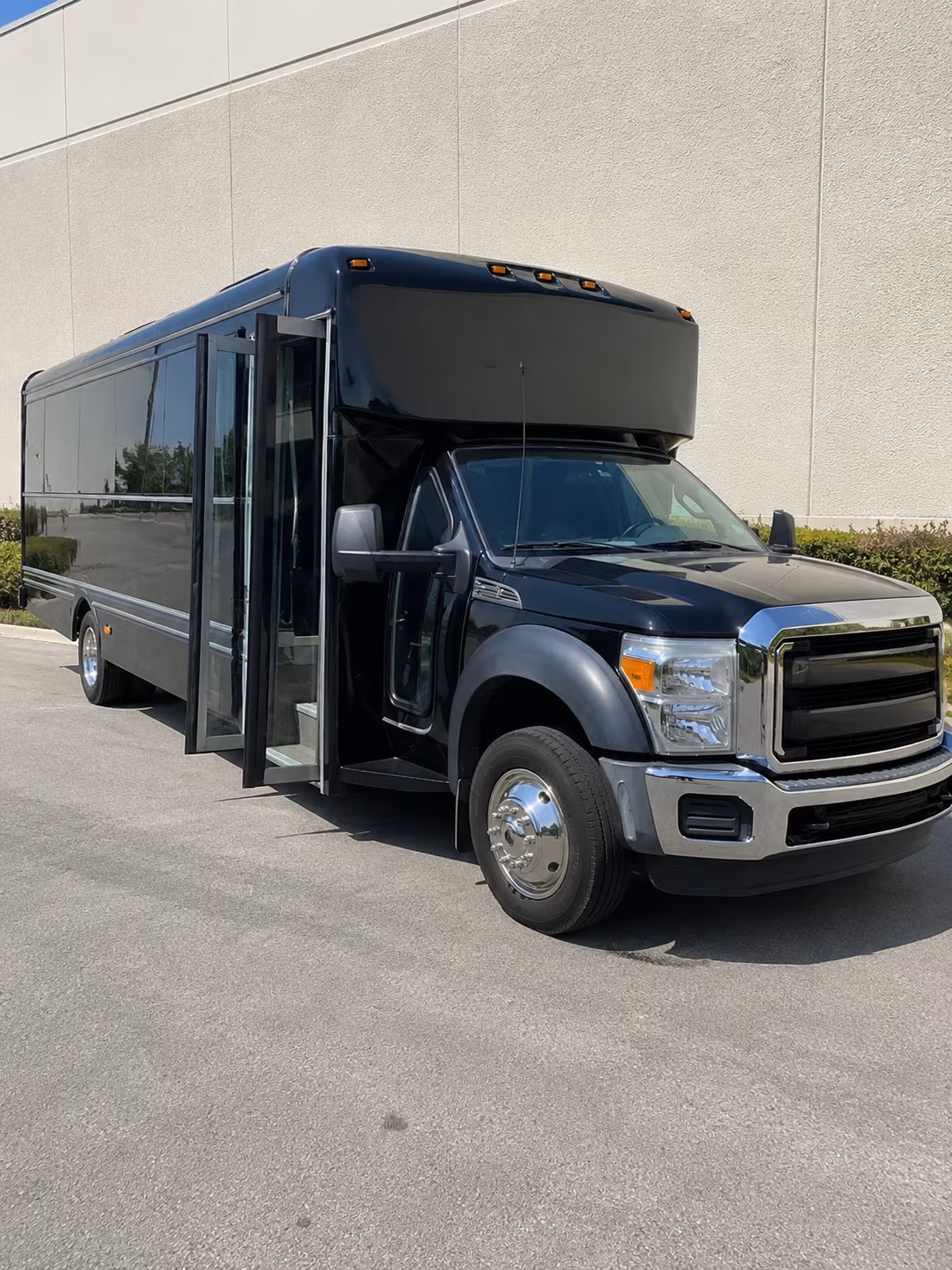 Raleigh Private Event Transportation party bus exterior