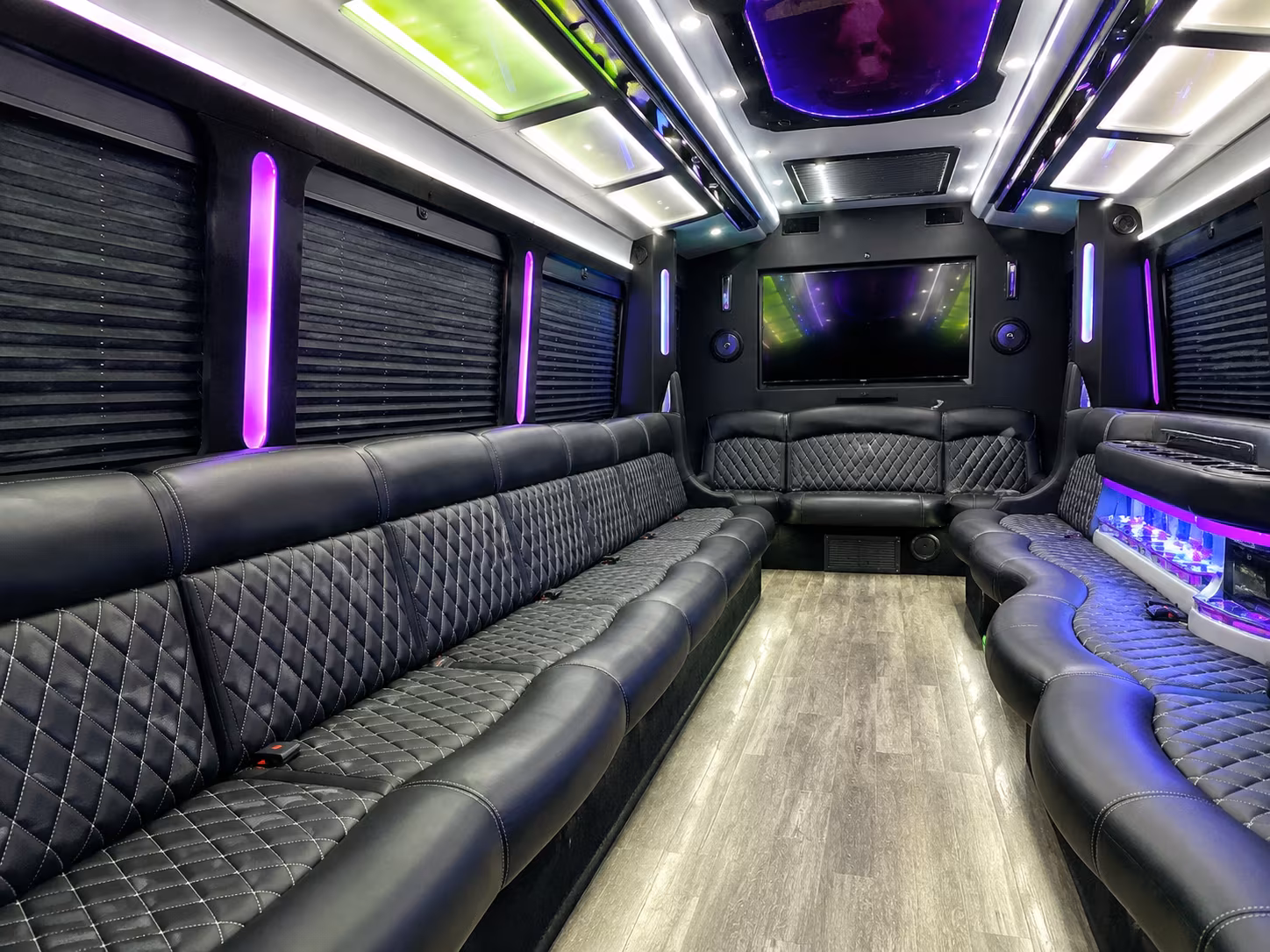 Raleigh Private Event Transportation onboard seating
