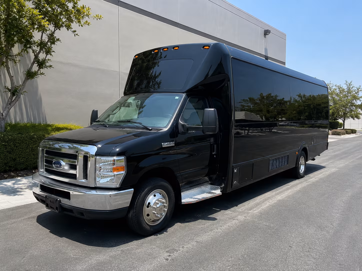 Raleigh Private Event Transportation party bus exterior