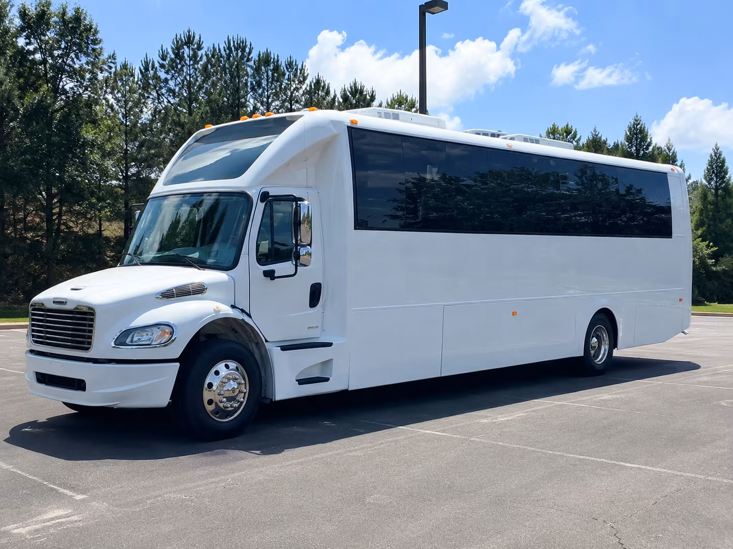 Raleigh Prom & Homecoming Transportation party bus exterior