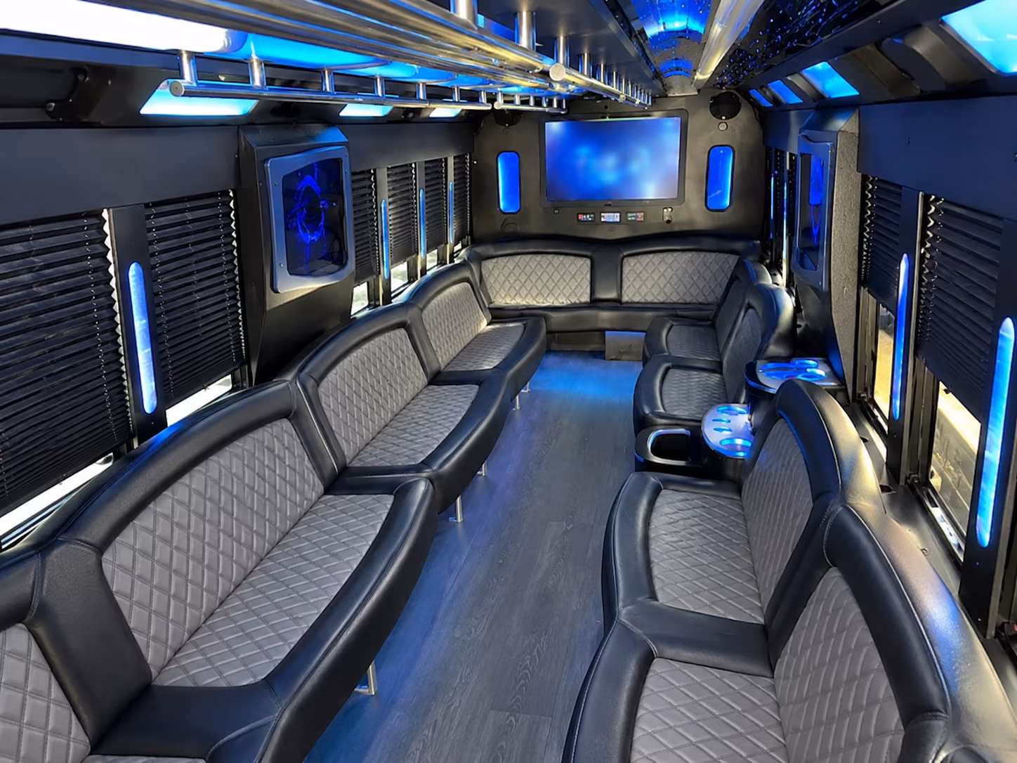 Raleigh Prom & Homecoming Transportation party bus exterior