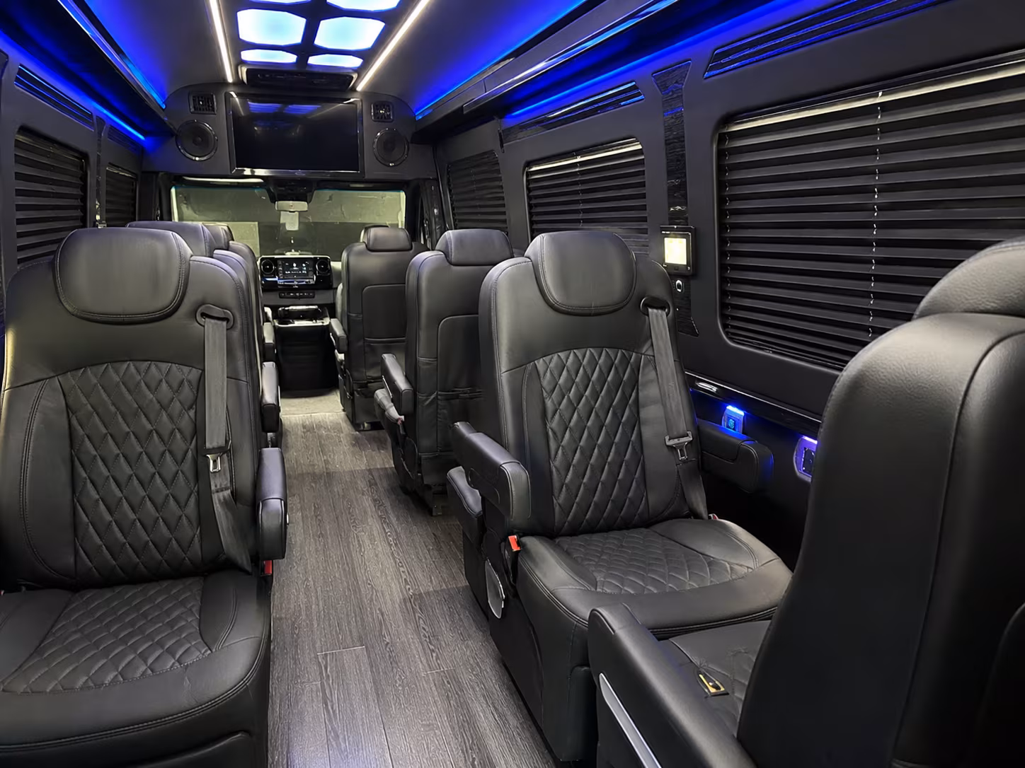 Raleigh School Event Transportation party bus exterior